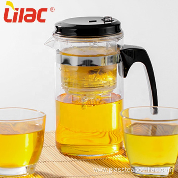 Lilac 500ml small Infuser glass tea pot